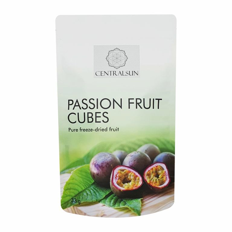 Pakastekuivatut passionhedelmän kuutiot 33g