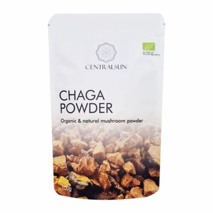 Bio Chaga Pulver (Schiefer Schillerporling) 100 g Centralsun front