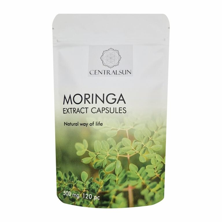 Moringa Extrakt Kapseln 500 mg – 120 Stück | Centralsun front