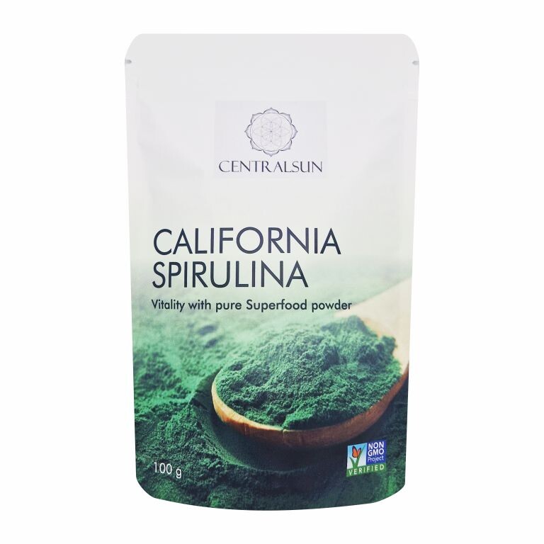 California Spirulina powder centralsun front