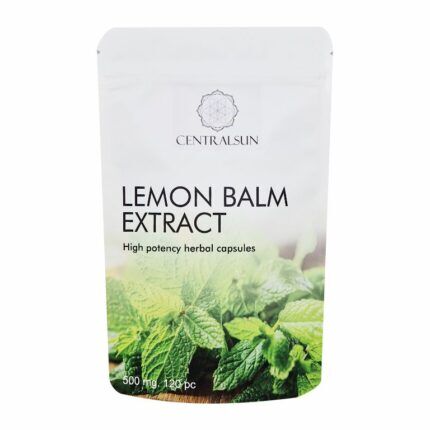 Citrinmelisos (Melissa officinalis) ekstrakto kapsulės 500 mg – 120 vnt. | Centralsun front